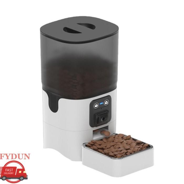 Mangeoire automatique pour chat 6L bols de nourriture intelligents pour garder la fraîcheur avec Interaction vocale et caméra