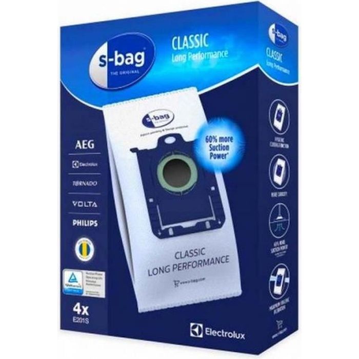 Sacs microfibre Aspirateur S.bag E201S Electrolux (9001684589)