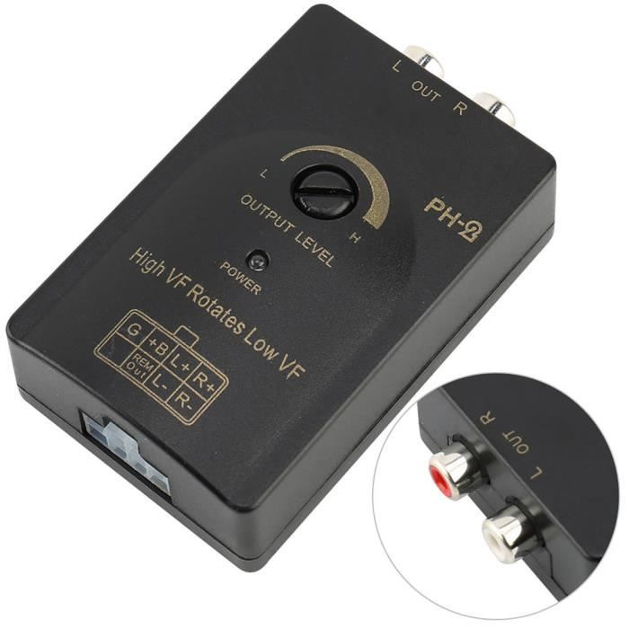 Convertisseur Audio Voiture PNGKNYOCN - Haut-Parleur Vers RCA, 12V, 50W - Pour Ampli Et Sub
