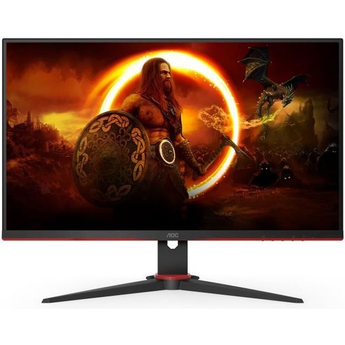 Ecran PC  Gamer - AOC - 27G2SAE/BK - 27 VA FHD 1ms 165Hz HDMI DisplayPort VGA Haut-Parleurs Pivot Freesync Premium