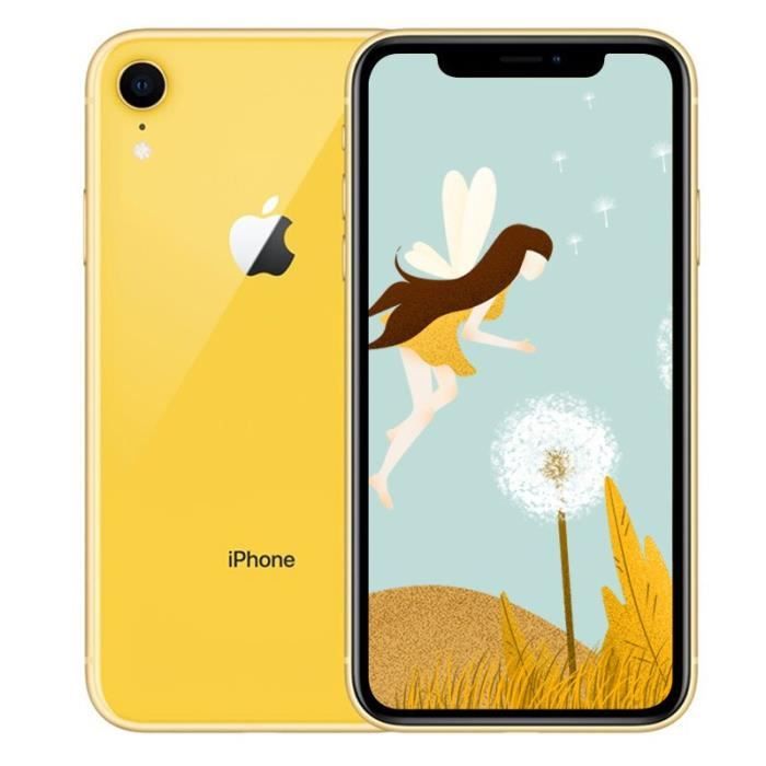 Apple Iphone Xr 128 Go Jaune Neuf 61 Pouces Camera 12mp7mp Batterie 2942mah