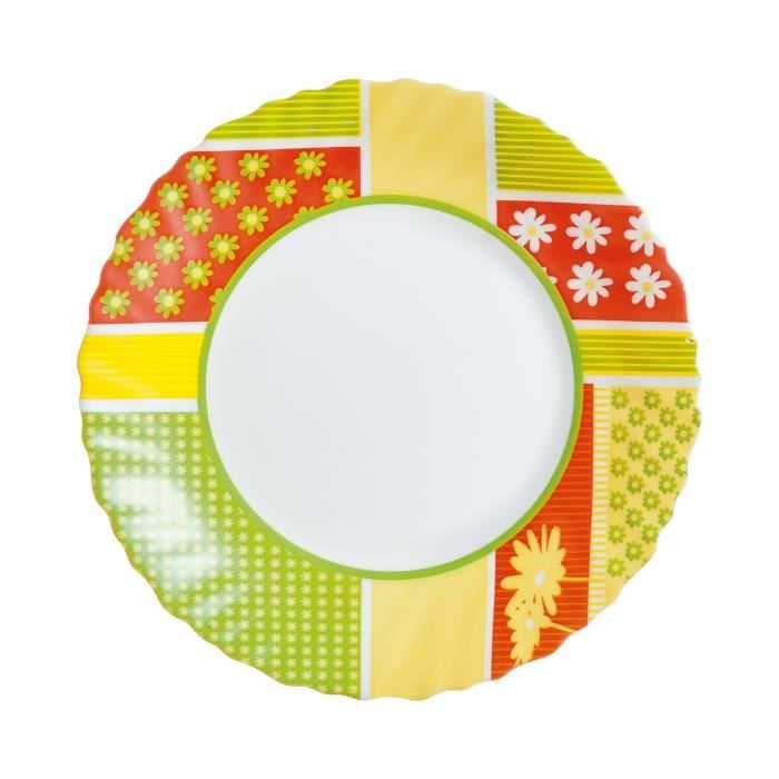 Assiette à dessert 19cm Berenice Vert Arcopal - 6 pièces