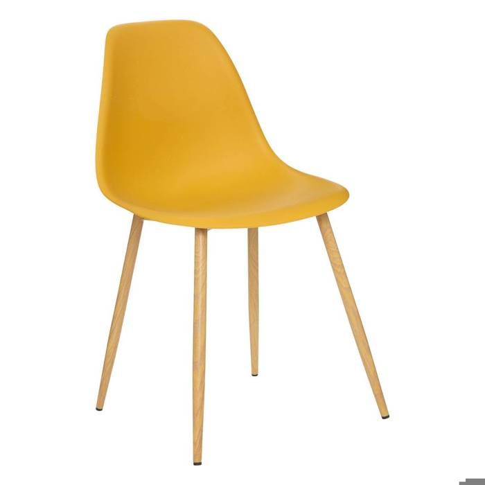 Chaise Taho 44cm ocre - Atmosphera Créateur dintérieur Chaise Taho 44cm ocre - Atmosphera Créateur dintérieur