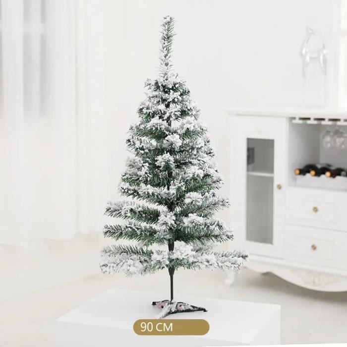 Sapin de Noël Artificiel en PVC Réutilisable,Spray Neige,Décoration Intérieure,Nouvel An,60 cm