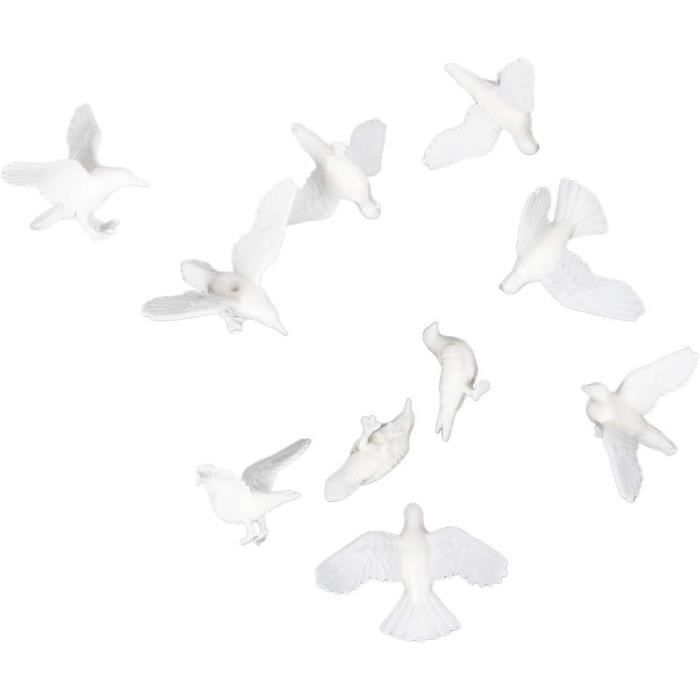 Colombe Artificielle En Résine Et Plumes - Décoration Réaliste Pour Jardin, Balcon, Extérieur 17x26 Cm