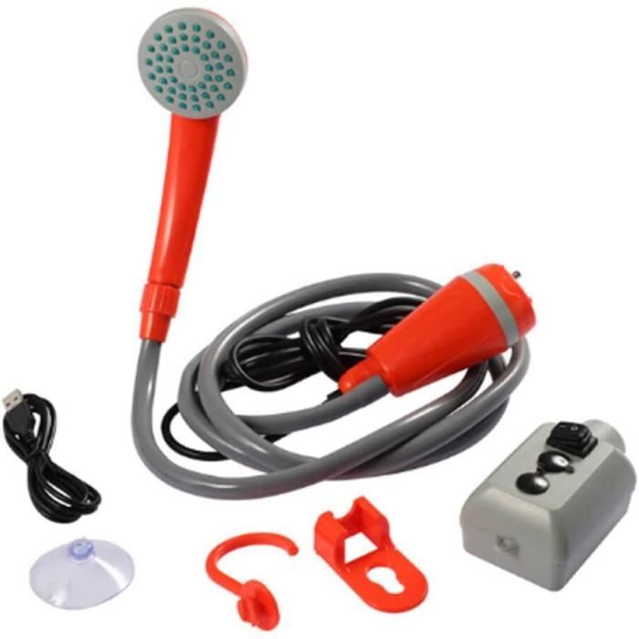 Douche De Camping Outdoor Navaris Avec Pompe - Douche Portable Avec Pommeau De Douche Pour Les Voyages Reservoir D Eau De 11 Litres Pour Le Camping La Randonnee A La Plage