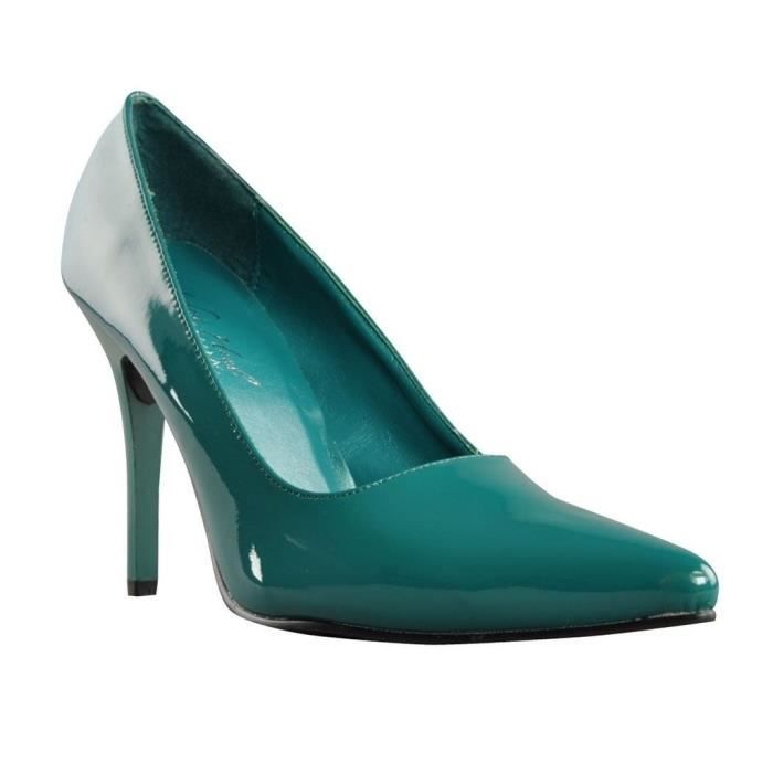 escarpins bleu canard