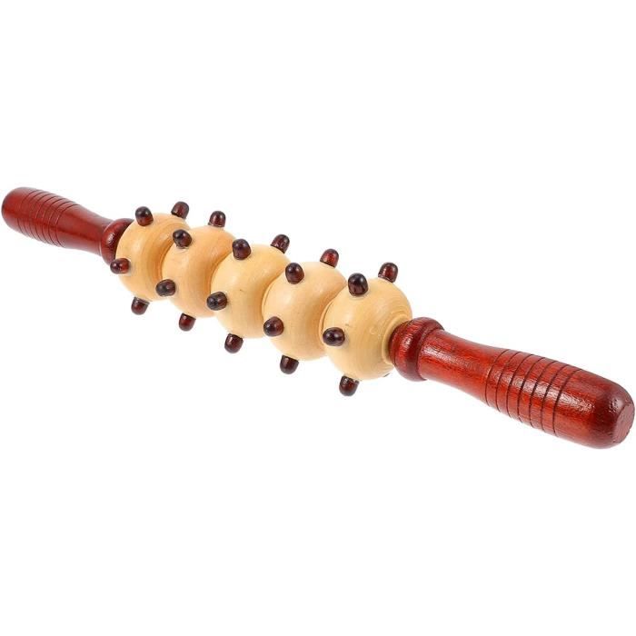 Brosse De Massage En Bois Pour Corps Et Cou - Manuelle - Neuf - 11x7.5 Cm