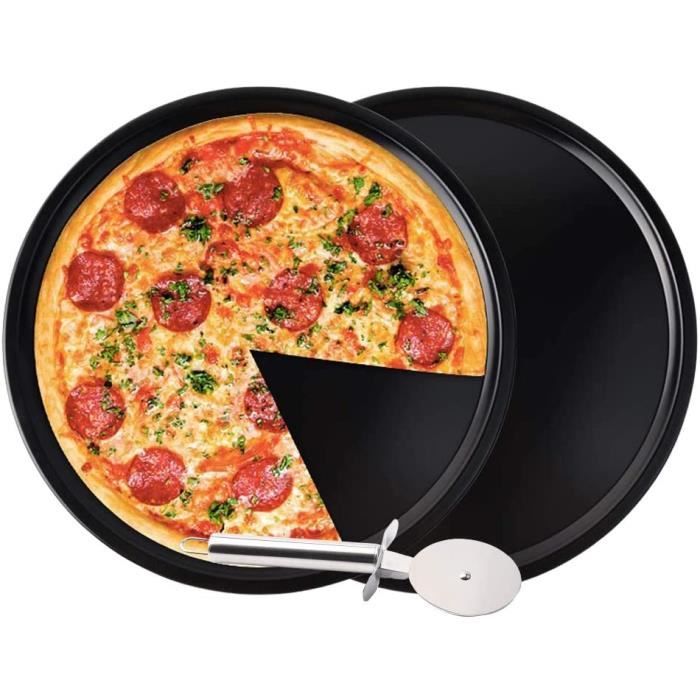 Plaques Rondes de pizza Lot de 2 7Pouces Plaque Cuisson pizza
