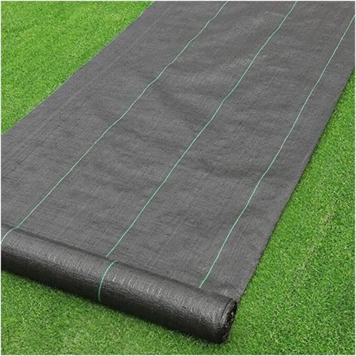 Toile Anti-mauvaises Herbes Géotextile Tissée - 2 M X 10 M, Pour Allées, Jardins, Sous-couche
