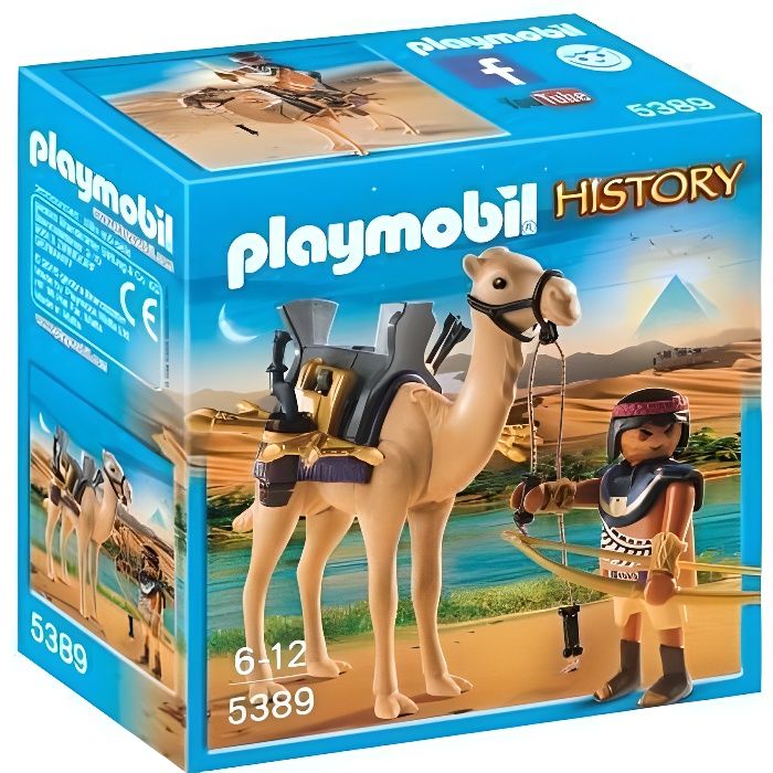PLAYMOBIL History - Combattant Egyptien avec Dromadaire - A partir de 6 ans - Autre - Malte