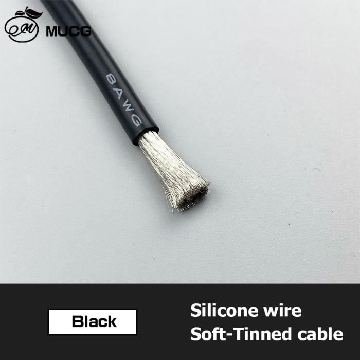 Câble Ruban Silicone 24 AWG 4 Broches - 6 Mètres (20 Pieds) - Fil Plat Souple