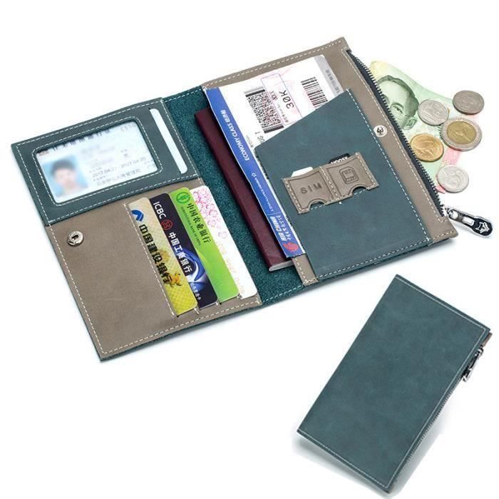 Portefeuille 1 Volet Compatible Cartes De Crédit, Cni Et Permis De - Foto 7