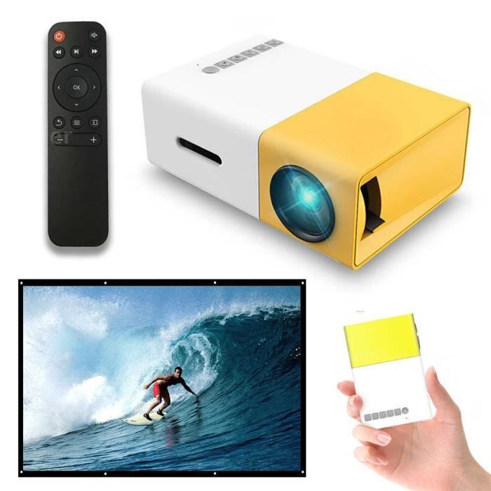 YG300 Full HD 1080p Mini Portable Vidéo Projecteur Accueil Multimédia