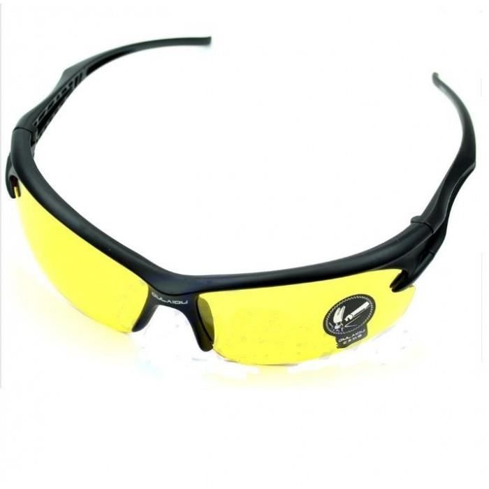 Lunette de soleil biker verre jaune flexible adulte homme - Achat / Vente  lunettes de soleil Homme Adulte - Cdiscount