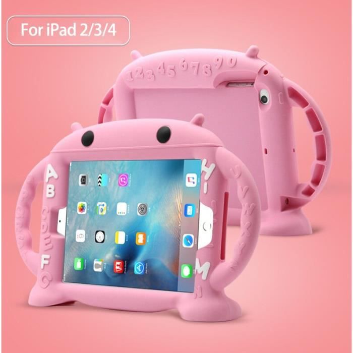 Ipad 2 3 4 coque en Silicone iPad Mini 1 2 3 4 enfant poignées
