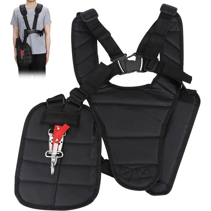 SOB Bandoulière Réglable Pour Harnais D'Escalade Avec Mousqueton - Polyester Noir 750g - Sécurité Et Confort