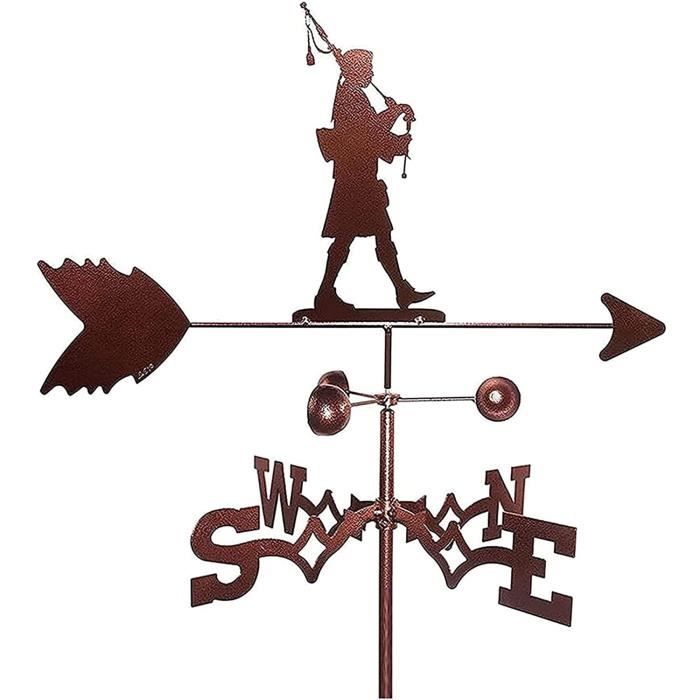 Girouette En Métal Girouette En Acier Inoxydable Avec Toit De Toit Nid D'oiseau Décorations De