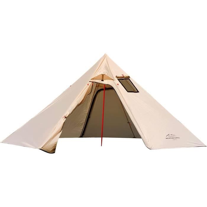 Tentes de Camping Abri Chauffé Facile à Installer Tente Chaude Tipi Légère pour la Randonnée en Plein Air Le Camping et la Randonnée