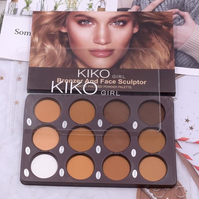 KIKO FILLEPalette de contour du visage pour femme, beauté durable