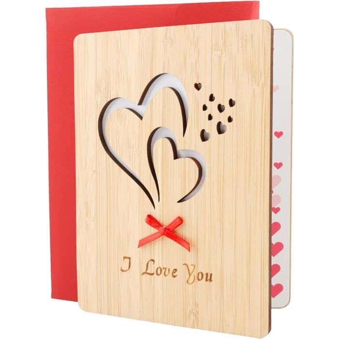 Carte Menu De Noel Joyeux Noël Carte, Cartes De Noël En Bois, Cartes De Voeux De Noël En Bambou De Carte Cadeau