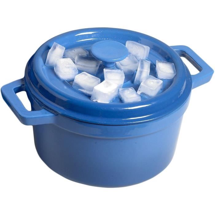 COSY & TRENDY 548697 cocotte D24Xh13 Bleu Tous feux dont induction