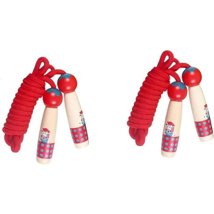 Corde à Sauter Ancienne En Bois - Jouet Vintage, Occasion Avec Son Charme D'antan