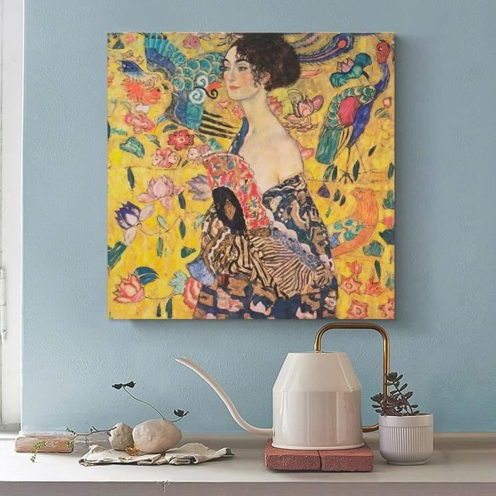 ZGmaxCL 5D Diamond Painting Kit – La Ragazza Delle Lacrime D'Oro Di Klimt – Quadro Fai Da Te 60x40cm Con Tela HD E Perline Extra – Decorazione Casa Regalo Antistress