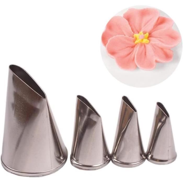 Douilles à Pâtisserie Fleurs Et Feuilles – Lot De 12 Pièces En Acier Inoxydable 304 Pour Décorer Gâteaux, Cupcakes, Biscuits