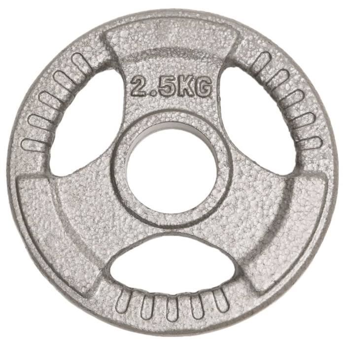 Paire De Poids Olympique Intek 5 Lbs (2.27 Kg) - Fonte Caoutchoutée Noir - Occasion