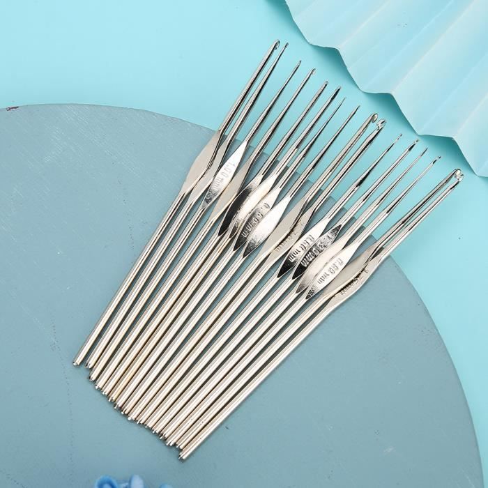 Lot De 6 Crochets Acier Inox 1,75mm - Aiguilles à Tricoter Uxcell