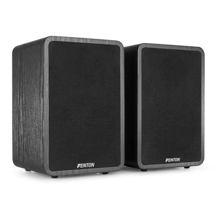 Enceintes Bibliothèque Fenton SHFB65 - 200W - Woofer 6,5" Et Tweeter 3" - Pour Hi-fi Et Home Cinéma - Paire