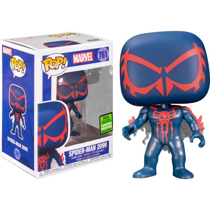 Figurine Funko Pop - FUNKO - Spider-Man 2099 - 2021 Spring Convention Exclusive - Bleu - 9 7 x 7 6 x 7 6 cm Figurine Funko Pop - FUNKO - Spider-Man 2099 - 2021 Spring Convention Exclusive - Bleu - 9 7 x 7 6 x 7 6 cm