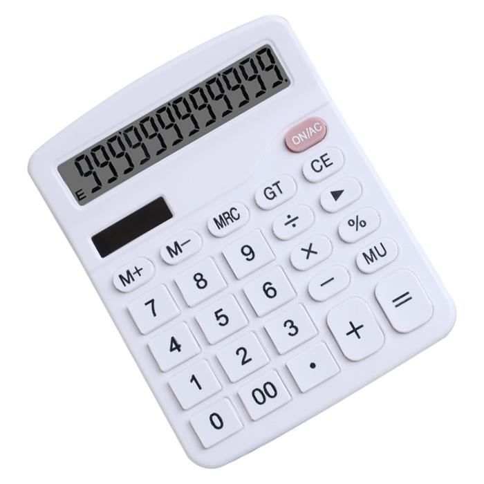 Calculatrice Solaire Bambou 12 Chiffres – Design Artisanat Élégant, Éco-Responsable, Bureau, Magasin, Restaurant