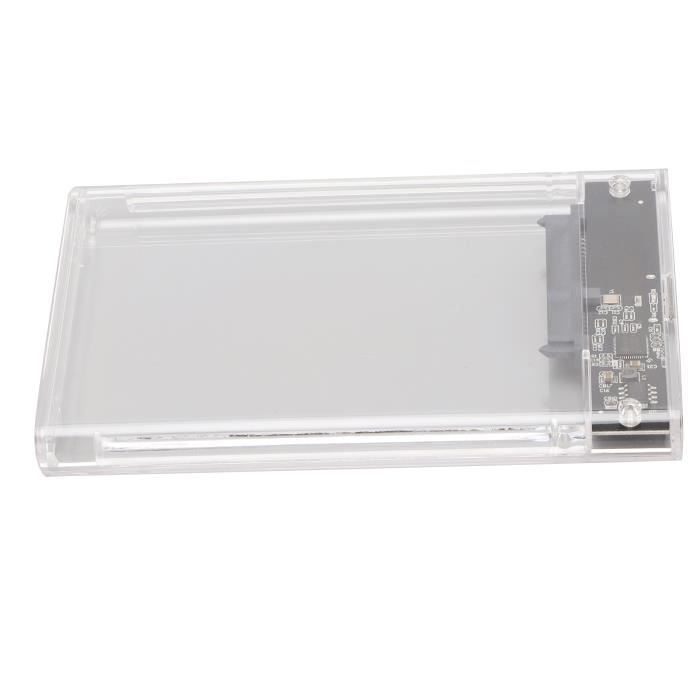 Boîtier Externe USB 3.0 Pour Disque Dur 2,5" SATA - HDD/SSD, 5 Gbps, Compatible PC Et Mac (couleur Blanc) - 10