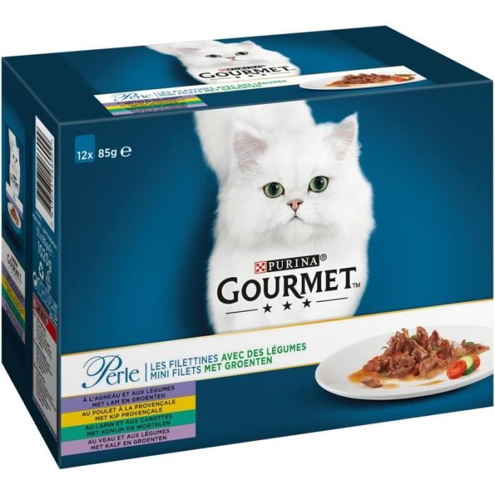 Gourmet - Perle Les Filettines avec Légumes 1020G - Lot De 3