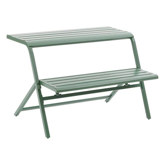Ensemble de balcon Drilia vert olive 2 places en acier