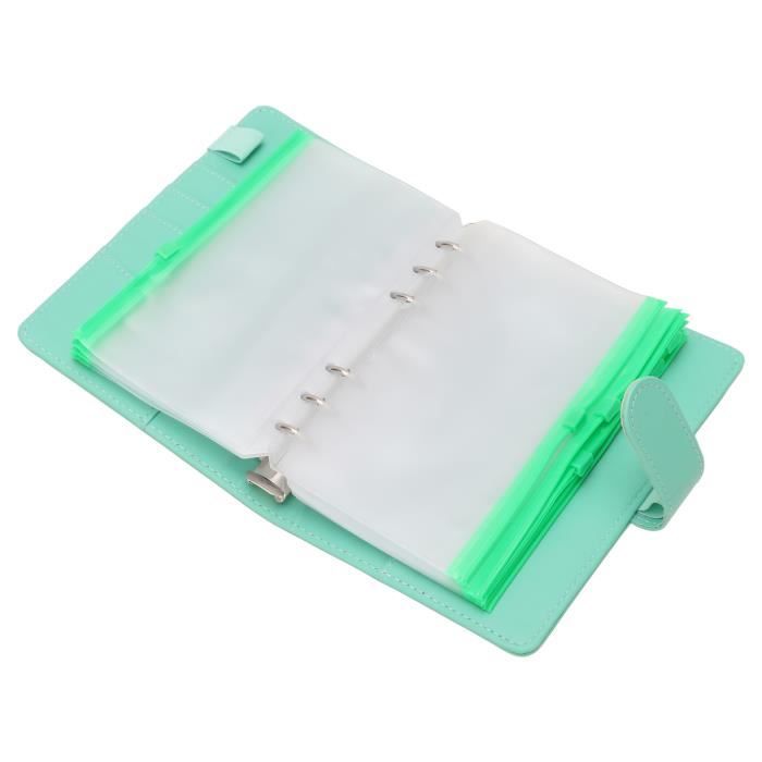 2 Couvertures De Carnet A6 – Reliure PVC Souple Arc-en-Ciel à 6 Anneaux, Imperméable Et Pailletée, Protection Pour Feuilles Mobiles