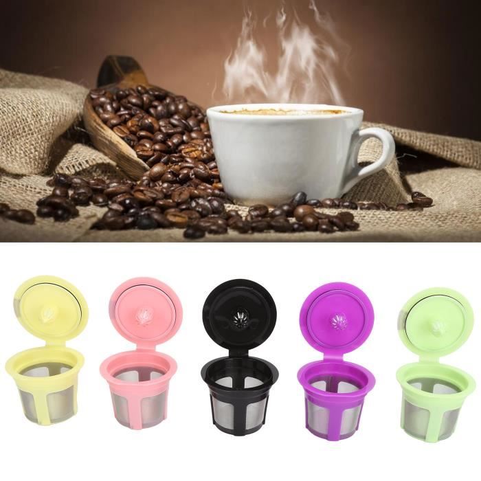 Filtres à café réutilisables de tasse de capsule colorée adaptés aux — free download