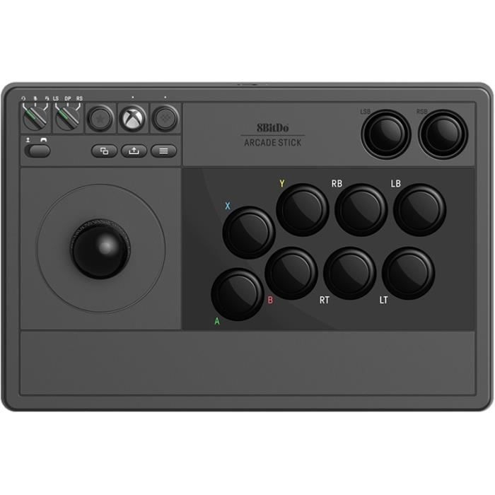 Rétrogaming-8Bitdo Arcade Stick 2.4G/USB pour Xbox Series X/S, Xbox One et Windows - Edition Noire / Black Edition