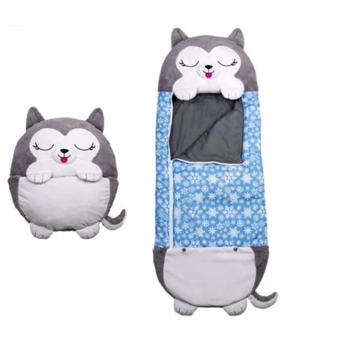 Sac De Couchage Enfant Pliable ZUOTENG Avec Oreiller Intégré, Forme Animal Mignon, Pour Camping Et Jeux – 3 Tailles Disponibles