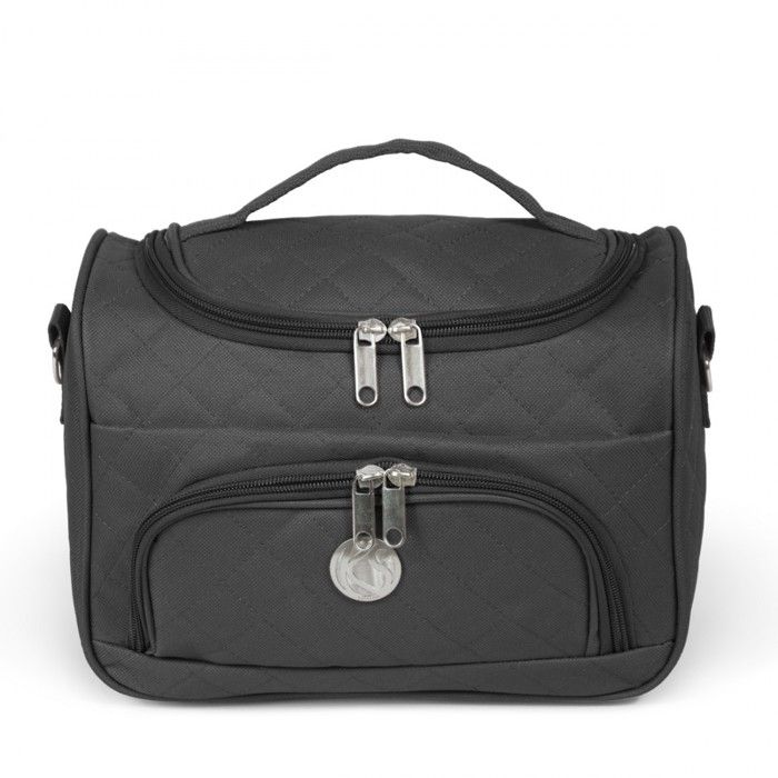 Vanity Semi-Rigide Trousse Matelassé KINSTON - Noir – Modèle Standard L 25 x H 18 x P 13 cm