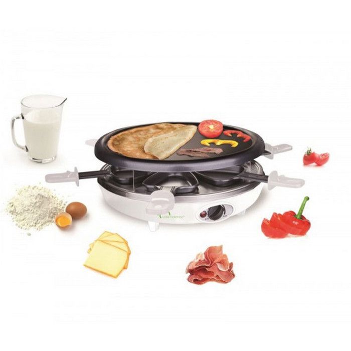 LITTLE BALANCE - Raclette plancha crêpière Trio 6 coupelles