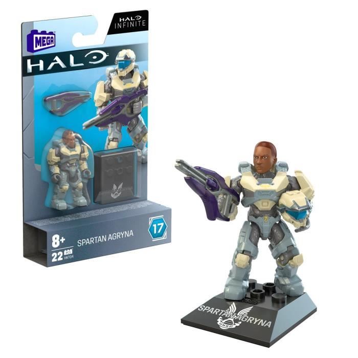 Mega Construx Halo Heroes Series 17 HKT04 Figurine articulee 6 cm Spartan Agryna Cdiscount Jeux video