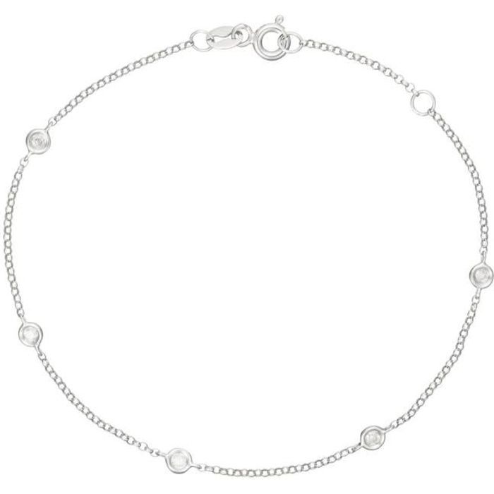 Fashion femmes or blanc rempli Panier à Fleurs Cristal de réglable chaîne bracelet 