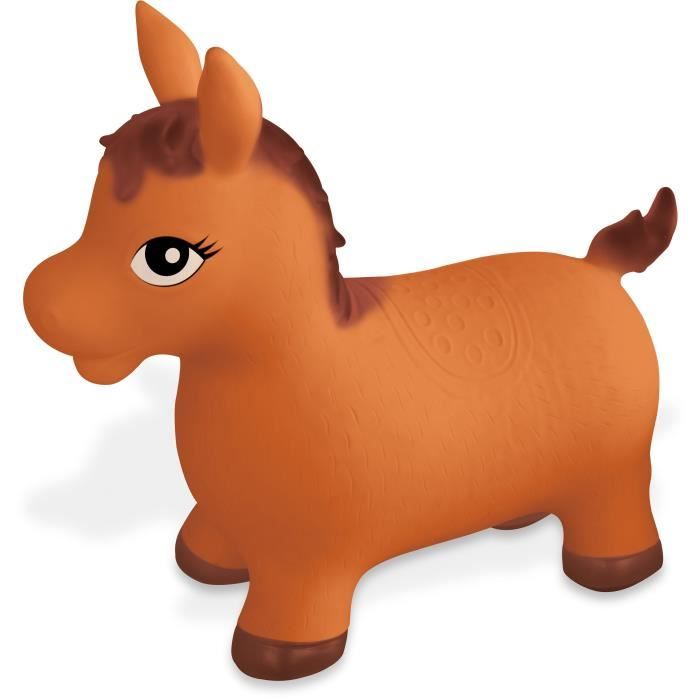 Ballon sauteur Cheval MONDO - RIDE ON pour enfant - PVC - 18 mois et plus - Marron