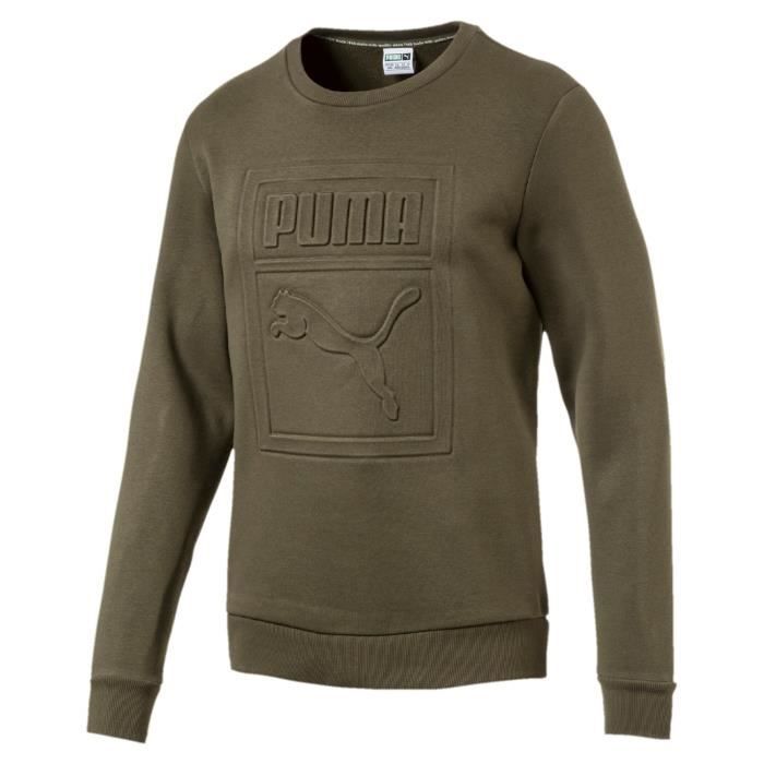 puma archive 1 2 zip crew sweatshirt