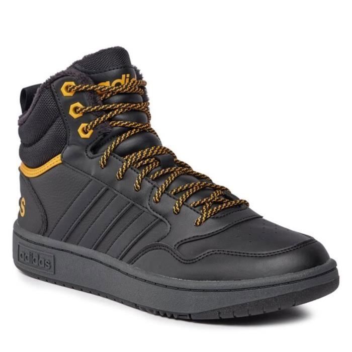 Adidas Chaussures Homme ADIDAS Hoops 3.0 Mid Noir - Synthétique - Lacets