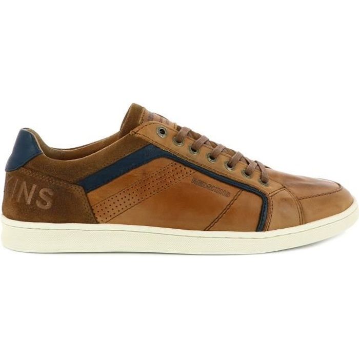 Basket Redskins MARRON Homme Cuir Lacets Marron Cdiscount Chaussures