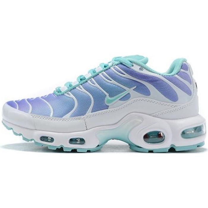 Baskets NIKE AIR MAX TN Plus TXT Chaussures Femme de running Bleu Blanc -  Cdiscount Sport